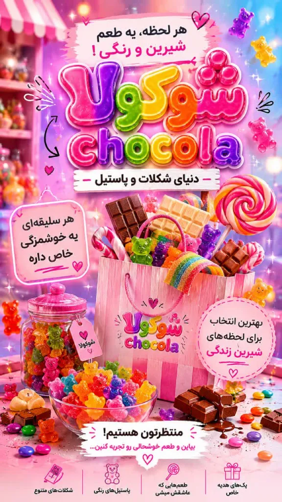 دنیای پاستیل و شکلات