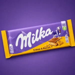 شکلات تابلت با مغز کرم بیسکوئیتی MILKA